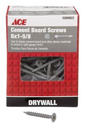 Ace No. 8 x 1-5/8 in. L Phillips Wafer Head Ceramic Steel Cement Board Screws 1 lb. 145 pk 