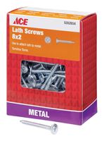 Ace  Lath Screws  Phillips  Tapping  No. 8  2 in. L Zinc  1 lb. 