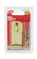 Ace  Bright  Brass  Fixed Staple Safety Hasp  2-1/2 in. L 