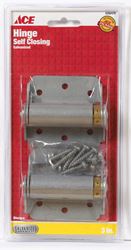 Ace  3 in. H x 3 in. L Spring Return Galvanized  2  Adjustable Screen Storm Self Closing Hinge  3 in 