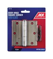 Ace  Steel  Door Hinge  3-1/2 in. L Antique Brass  1 pk 