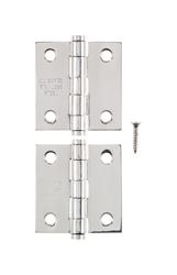 Ace  2 in. L Narrow Hinge  Stainless Steel 