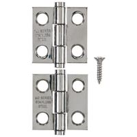 Ace  1 in. L Narrow Hinge  Stainless Steel 