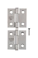 Ace  1-1/2 in. L Narrow Hinge  Stainless Steel 