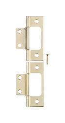 Ace  3 in. L Non-Mortise Hinge  Bright Brass 