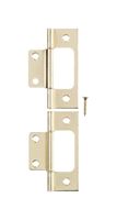 Ace  3 in. L Non-Mortise Hinge  Bright Brass 