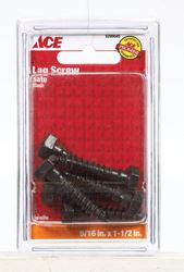Ace Lag Screw Ornamental 1-1/2 in. x 5/16 in. Use with Ornamental Hinges Black 