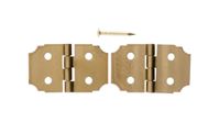 Ace  5/8 in. W x 1 in. L Decorative Hinge  Polished Brass  2 pk 