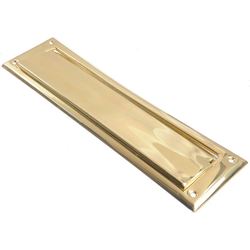 Ace Bright Brass Mail Slot Mounting Hardware Included 