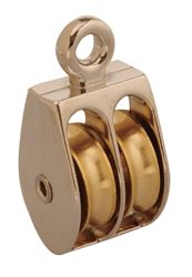 Campbell Chain Double Sheave Rigid Eye Pulley 3/4 in. Rigid 40 lb. Copper 