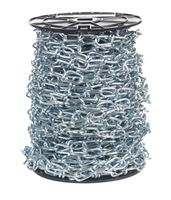Campbell Chain  Double Loop  Chain  100 ft. L x 5/32 in. Dia. No. 4/0  Silver  Carbon Steel 
