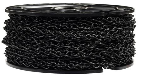 Campbell Chain  Single Jack  Chain  190 ft. L x 5/64 in. Dia. No. 14  Black  Carbon Steel 