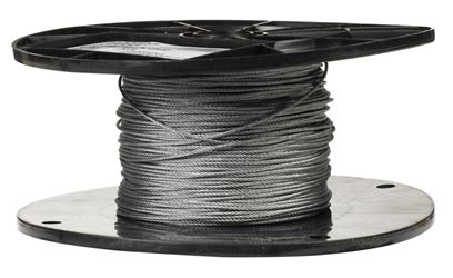 Campbell Chain  Galvanized Steel  Aircraft Cable  1/16 in. Dia. x 500 ft. L 