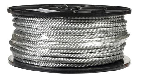 Campbell Chain  Galvanized Steel  Aircraft Cable  3/16 in. Dia. x 250 ft. L 