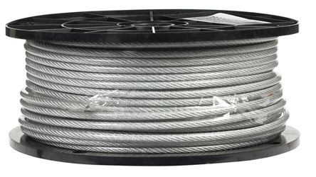 Campbell Chain  Galvanized Steel  Aircraft Cable  1/8 in. Dia. x 250 ft. L 