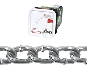 Campbell Chain  Twist link  Machine Chain  175 ft. L x 3/16 in. Dia. No. 2/0  Silver  Carbon Steel 
