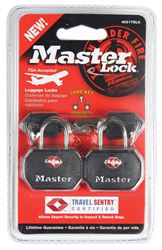 Master Lock  1-1/4 in. Keyed Alike Pin Tumbler  Vinyl Covered Steel  Luggage Lock 
