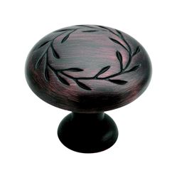 Amerock  Inspirations  Round  Furniture Knob  1-1/4 in. Dia. Oil-Rubbed Bronze  1 pk 