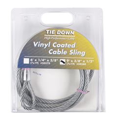 Tie Down Engineering Galvanized Cable Sling 3/8 in. Dia. x 9 ft. L 