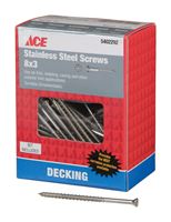 Ace Trim Screw Star High/Low No. 8 3 in. L 1 lb. Silver 