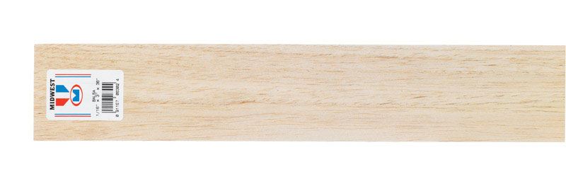 Midwest Products  Balsawood  Sheet  1/16 in.  x 3 in. W x 3 ft. L 