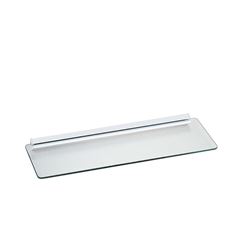 Knape & Vogt  1/4 in. H x 8 in. W x 24 in. D White/Clear  Tempered Glass  Shelf Kit 