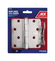 Ace  Steel  Door Hinge  4 in. L Satin Nickel  1 pk 