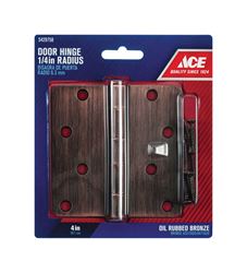 Ace  Steel  Door Hinge  4 in. L Oil-Rubbed Bronze  1 pk 