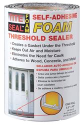 Tite Seal  Foam  Self-Adhesive Foam Threshold Sealer  3 ft. L x 5-1/2 in. W 