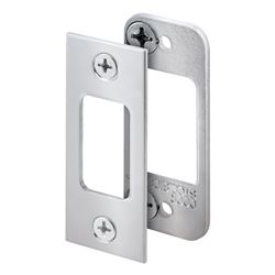 Prime-Line 2.75 in. H x 1.125 in. L Brushed Stainless Steel Steel High Security Deadbolt Strike 