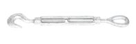 Baron  6 in. 11.8 in. L Galvanized  Steel  Hook and Eye  Turnbuckle  1 