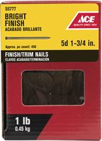 Ace  Countersunk  1-3/4 in. L Finishing  Nail  Thin  Bright  Steel  1 lb. 