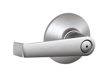 Schlage Elan Satin Chrome Steel Privacy Lockset ANSI Grade 2 1-3/4 in. 