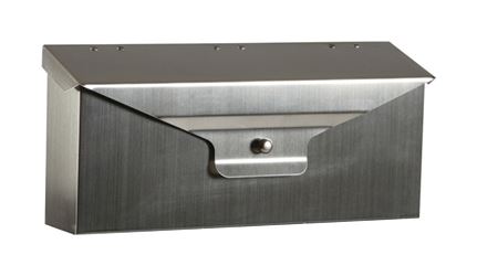 Solar Group Gibraltar  DElegance  Stainless Steel  Wall-Mounted  Mailbox  Metallic  7 in. H x 4 in. 