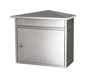 Solar Group Gibraltar  Barlowe  Steel  Wall-Mounted  Lockable Mailbox  Silver  15-1/2 in. H x 8-1/4 