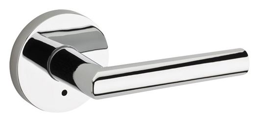 Kwikset Milan Polished Chrome Steel Privacy Lever 2 Grade Right or Left Handed 
