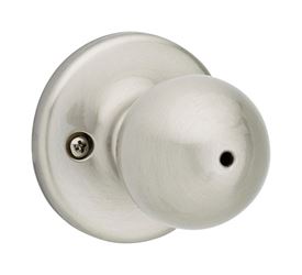 Kwikset Polo Polo Privacy Knob Satin Nickel Steel 3 Grade Left or Right Handed 