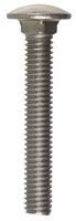 Hillman  0.375  Dia. x 2-1/2  L Stainless Steel  Carriage Bolt  25 pk 