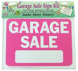 Hy-Ko  English  9 in. H x 12 in. W Plastic  Sign Kit  Garage Sale 