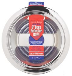 Stanco Chrome-Plated Steel Deep Reflector Bowl 6 in. 
