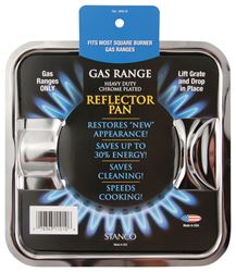Stanco Chrome-Plated Steel Gas Range Reflector Pan 7-3/4 x 7-3/4 in. 