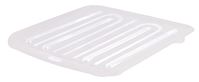 Rubbermaid 15.3 in. W x 14.3 in. D x 1.3 in. H Plastic Dish Drainer Tray Clear 
