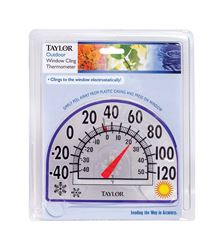Taylor  Window Cling  7 in. Outdoor  Dial Thermometer 