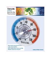 Taylor  3-1/2 in. Outdoor  Dial Thermometer 