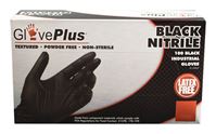 Gloveplus  Nitrile  Gloves  Large  100 pk Black 