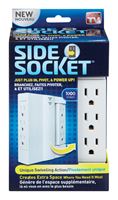 Side Socket As Seen On TV Swivel Outlet Plastic 1 pk 