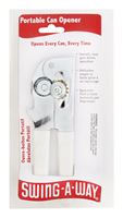 Swing-A-Way  White  Plated  Steel  Can Opener 