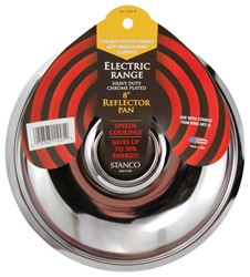 Stanco Chrome-Plated Steel Range Reflector Pan 8 in. 