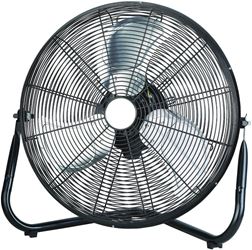 Aire One  High Velocity Fan  18 in. H x 18 in. Dia. AC  3 blade Black 