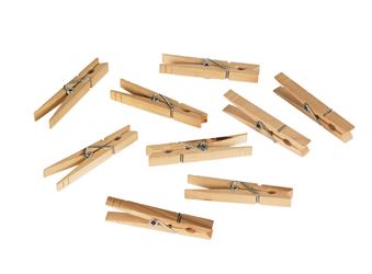 Homz  3.25 in. H x 0.25 in. W Wood  Clothes Pin 